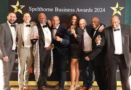 a group at an awards ceremony