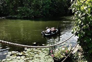 The Riverside at Shepperton Towpath by Sandra Haag