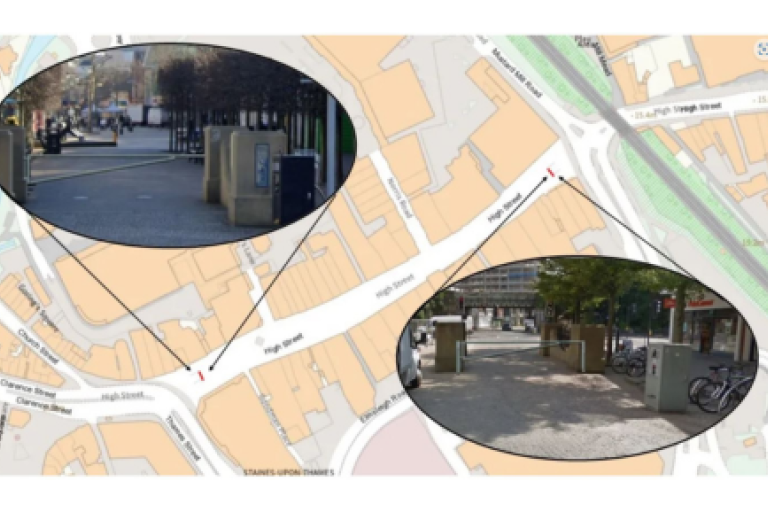 Staines High Street - Access Restriction Barriers 4