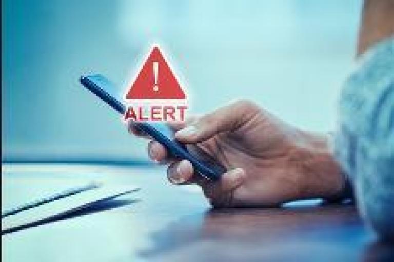 Emergency alerts test